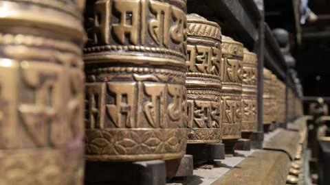 Inside the temple, nepal kathmandu Stock Photos