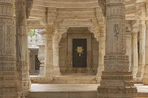Inside the temple of one thousand pillars Foto stock