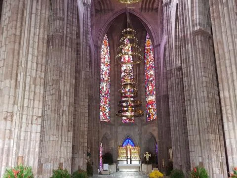 Inside of the temple Stockfoto's