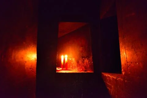 Inside temple. Stock Photos