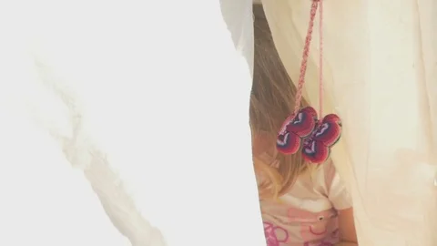 Inside the tent Stock Footage 73832979