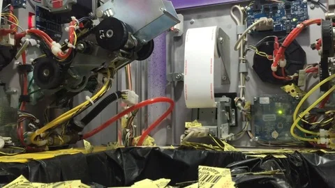 Inside Ticket Machine Stock Footage 70998189