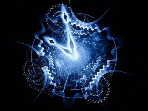 Inside of time Stock Illustration