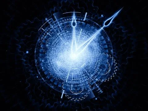 Inside of time Stock Illustration