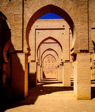 Inside the Tinmel Mosque in Morocco Stock Photos