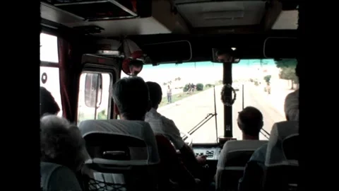 Inside a Tour Bus Stock Footage 278040230
