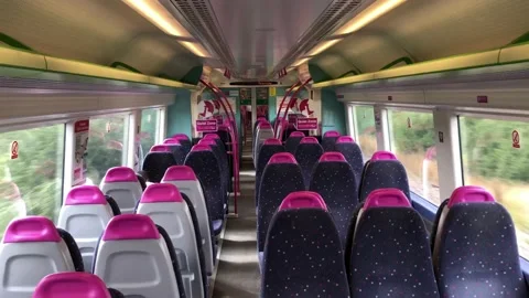 Inside Train Carriage Video stock 137908974