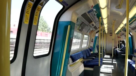 Inside Train Video stock 50116513