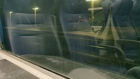 Inside the train - time lapse Stock Footage 119360428