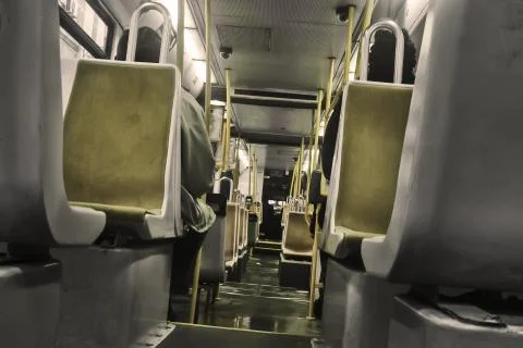 Inside a tram Stock Photos