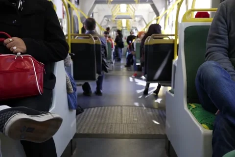 Inside Tram timelapse Stock-Footage 40031153