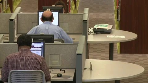 Inside the Trumbull Library (2 of 5) Stock Footage 72345722
