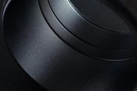 The inside of the tube with threaded. Stock Photos