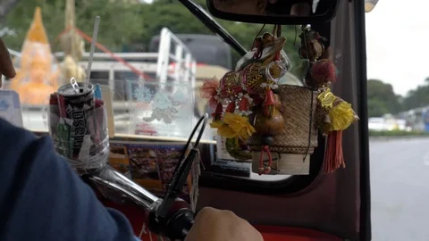 Inside A Tuk Tuk While Driving Stock Footage 120546130