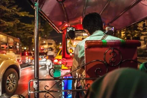 Inside a tuktuk Stock Photos