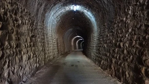 Inside the tunnel Video stock 77031995