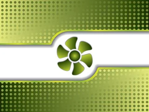 Inside a turbo Stock Illustration