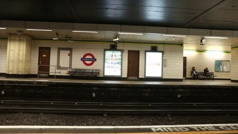 Inside Underground Station Timelapse Video stock 78613321