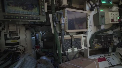 Inside a US army Striker.. Stock-Footage 251631353