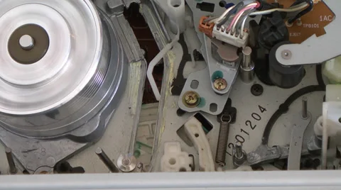 Inside of VCR 10 Stock Footage 36554311
