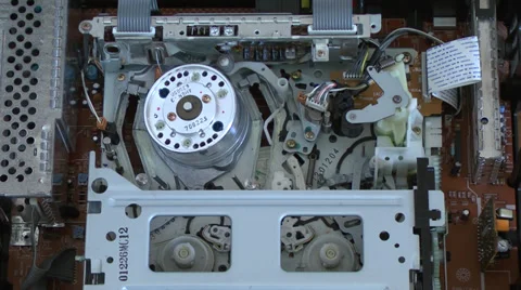 Inside of VCR 11 Stock Footage 36554811