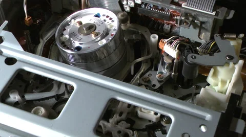 Inside of VCR 21 Stock Footage 36552242