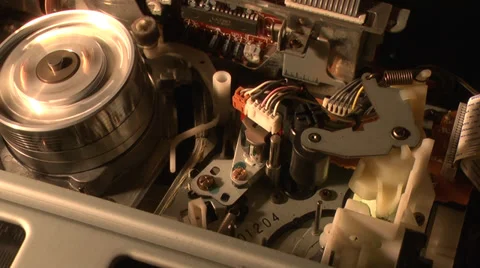 Inside of VCR 4 Stock Footage 36551032