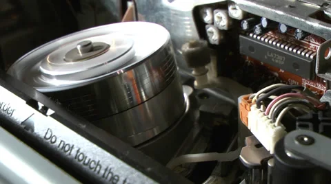 Inside of VCR 7 Stock Footage 36552451