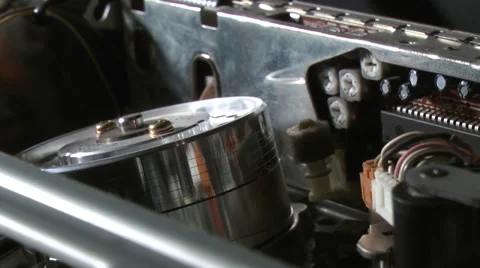 Inside of VCR 8 Stock Footage 36552639
