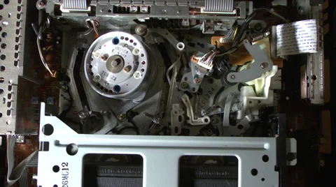 Inside of VCR 9 Stock Footage 36553693
