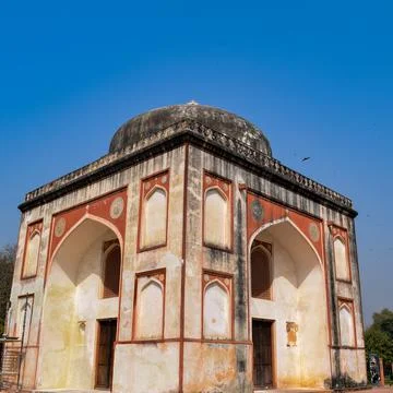 Inside view of architecture tomb inside Sunder Nursery in Delhi India, Sunder Foto stock