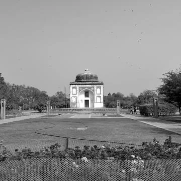 Inside view of architecture tomb inside Sunder Nursery in Delhi India, Sunder Foto stock