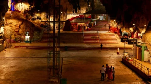 Inside view of the Batu caves in Malaysia Stock-Footage 65206516