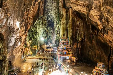 Inside view of   Batu Caves Foto stock