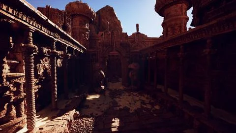 Inside View of Building in India Ilustración de archivo