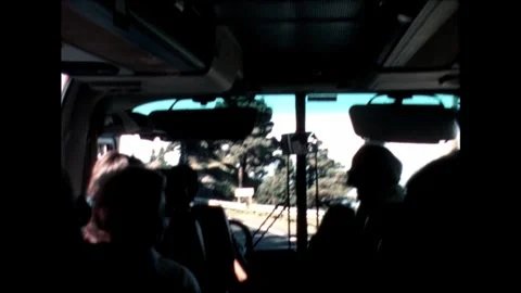 Inside View of a Bus on the Road Stock Footage 278331912