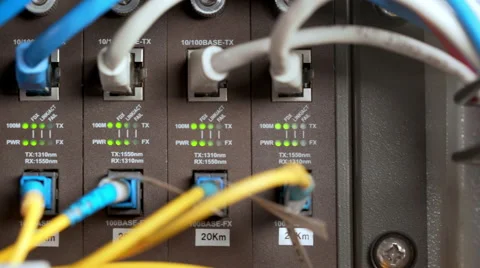 Inside view on data room. Close up 스톡 동영상 65814364