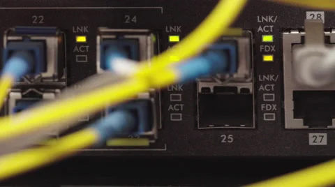 Inside view on a data room. Slider shoot. Close up. 스톡 동영상 60071861