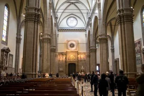 Inside view from Florence Cathedral Stock Photos