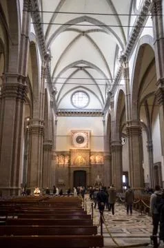 Inside view from Florence Cathedral Stock Photos