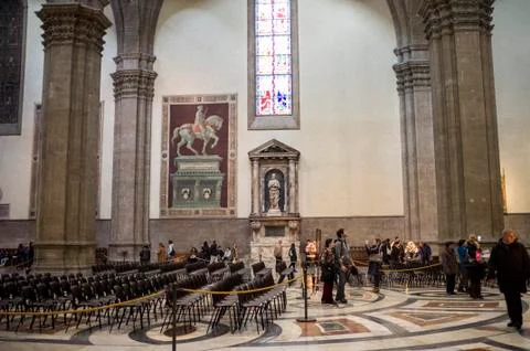 Inside view from Florence Cathedral Stock Photos