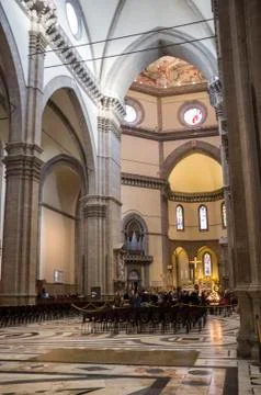 Inside view from Florence Cathedral Stock Photos
