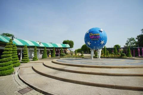Inside view of the fun park named Dream World in Pathum Thani, Thailand. Stock Photos