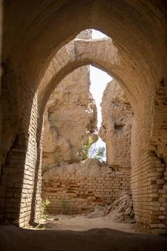 A inside view of historical place Stockfoto's