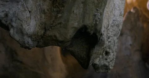 Inside view of Karain Cave in Antalya Stock Footage 91183711