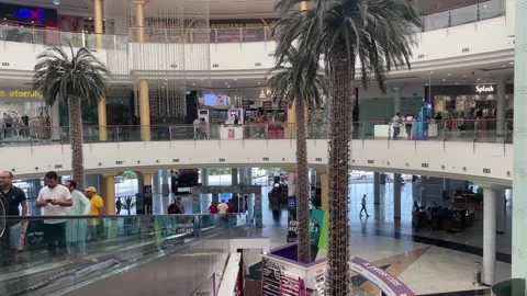 Inside view of Madina Mall Stock Footage 247348955