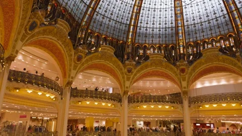 Inside view on Neo Byzantine dome, interio design in Art Deco style. Stock-Footage 308740014