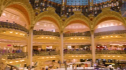 Inside view on Neo Byzantine dome, interio design in Art Deco style. Stock Footage 310841464