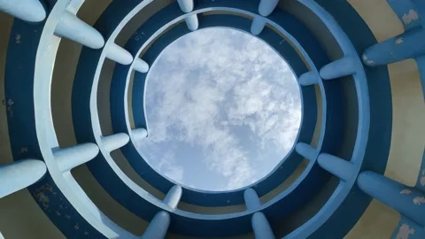 Inside view of Ocean view tower Video stock 164872849