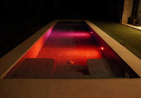 Inside view of a pool tiles Stock Photos